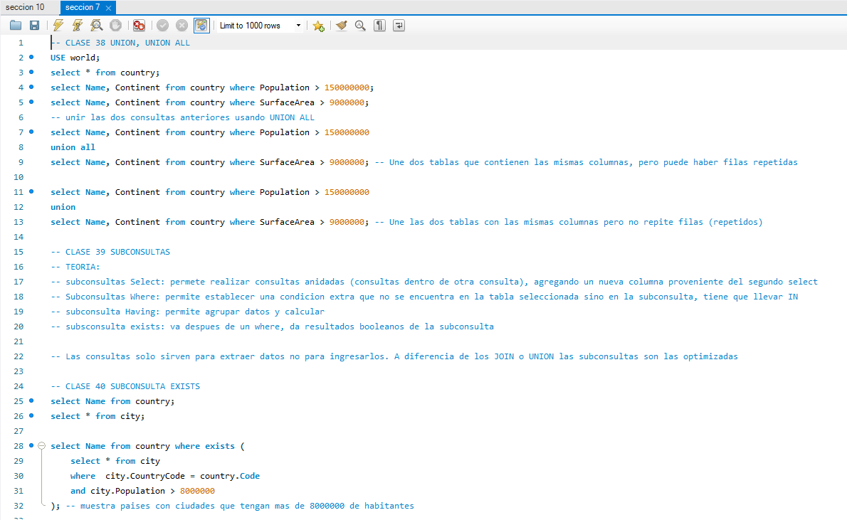  Imagen SQL - Consultas en SQL para principiantes + ChatGPT: captura de pantalla de la interfaz de MySQL Workbench