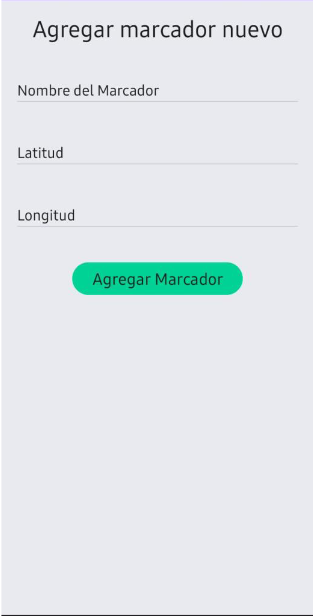 Imagen Google Maps Api: Pantalla de Agregar Marcadores