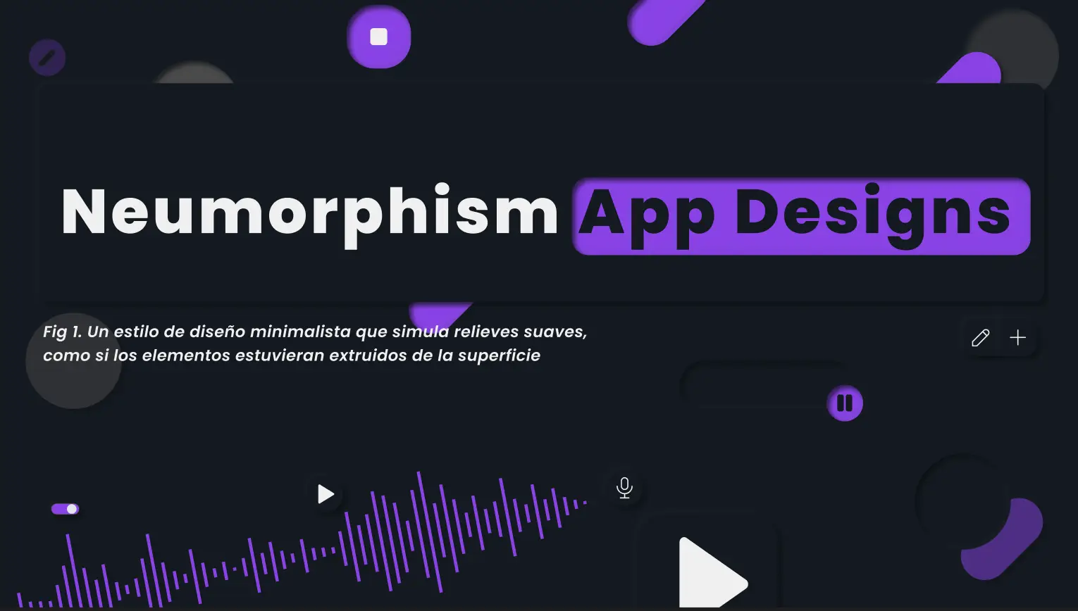 Imagen Neumorphism App Designs