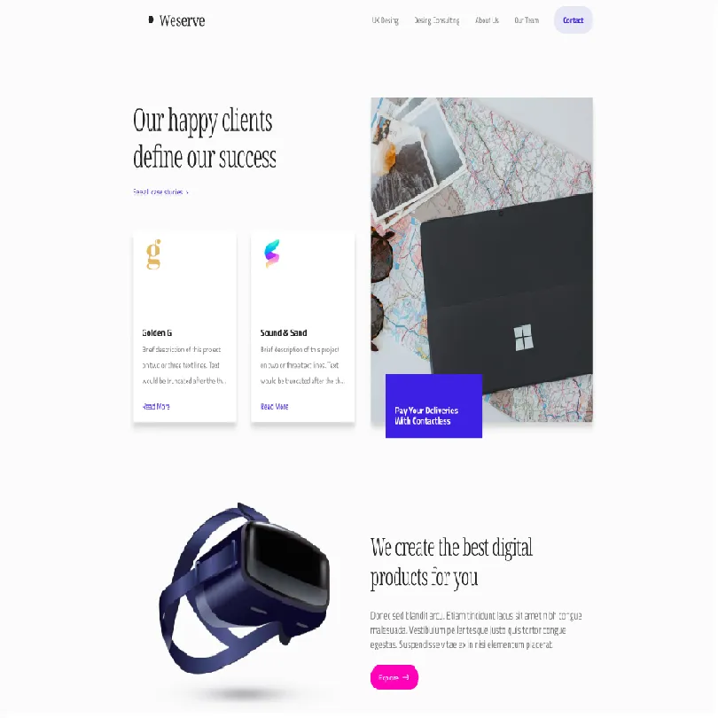 Imagenes Proyecto pagina Weserve